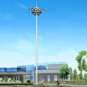 IP65 nominal 15M 40M telescópico alto mástil LED poste de iluminación móvil cuerpo de aluminio para aplicaciones de carreteras y paisajes - Product Image 6