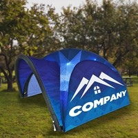 Tente de camping gonflable publicitaire personnalisée Golden Osmanthus avec souffleur d'air, en nylon/PVC enduit, résistante aux intempéries