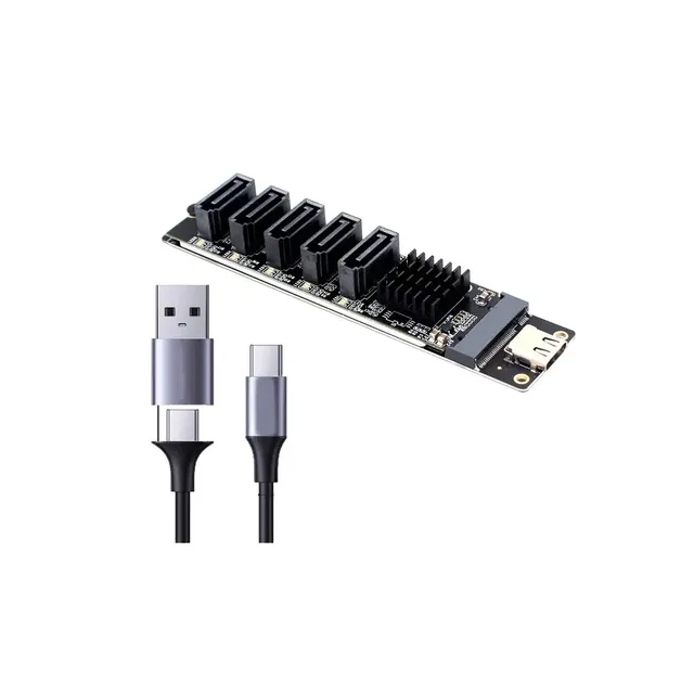 Type C to SATA3.0 Adapter USB3.1 to for Expansion Card 6Gbps High Speed Smart Indicator Computer Accessories Stock