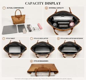 Sac fourre-tout minimaliste en cuir PU pour femme, grande capacité, sac à main de bureau, sacs à bandoulière de haute qualité, adaptés à un usage quotidien - Product Image 5