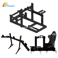 2025 nouvellement conception cadre de profil en aluminium noir Moza R5 roue de course Sim course plate-forme voiture avion conduite Sim châssis de course