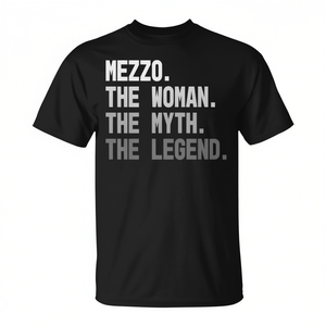 Mezzo La femme, le mythe, la légende T-shirt Design musical sur le thème de l'opéra - Product Image 2