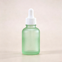 Botol Serum Kaca Kosmetik 30ml Grosir dengan Tutup Pipet, Kemasan Botol Kaca Kosong untuk Minyak Esensial Kosmetik