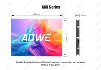 AOWE 2*3м 4K 8K Ультратонкий COB LED-экран с шагом пикселя P0.9 P1 P1.2 P1.25 1.25мм для торговых центров, церквей, внутренних помещений