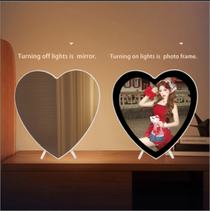 Arte de pared móvil de plástico multifuncional con iluminación LED Art <span class=keywords><strong>Deco</strong></span> Still Life Print Enmarcado Arte de la pared Diseño Espejo mágico Marco de fotos - Product Image 4