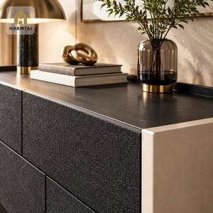 Comò Moderno Minimalista in Legno HarmTai 140cm, <span class=keywords><strong>Cassettiera</strong></span> Grande Capacità Bicolore con Cassetti Silenziosi e Scorrevoli per Camera da Letto - Product Image 1