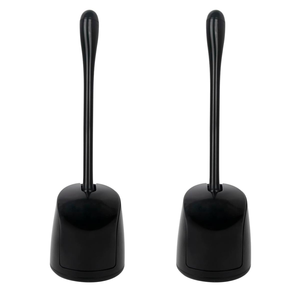 High Quality Durable Plastic Toilet <b>Brush</b> Set with Long Handle and Seat Black Bathroom <b>Brush</b> for Bathing - Product Image 1