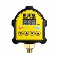 Controlador de Presión de Bomba de Agua Electrónico Inteligente, Interruptor Automático con Pantalla LED, 110V 220V 10 Bar