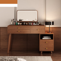 Petit meuble de maquillage en bois pour chambre ou maison de location, table à ongles polyvalente pour usage intérieur et extérieur, coiffeuse pour centre commercial