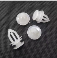 Nouvelle Clip de fixation rapide à expansion automatique en plastique blanc, base 7,4 mm, tête 9,7 mm, hauteur 10,3 mm, universelle pour garniture de panneau de porte de voiture