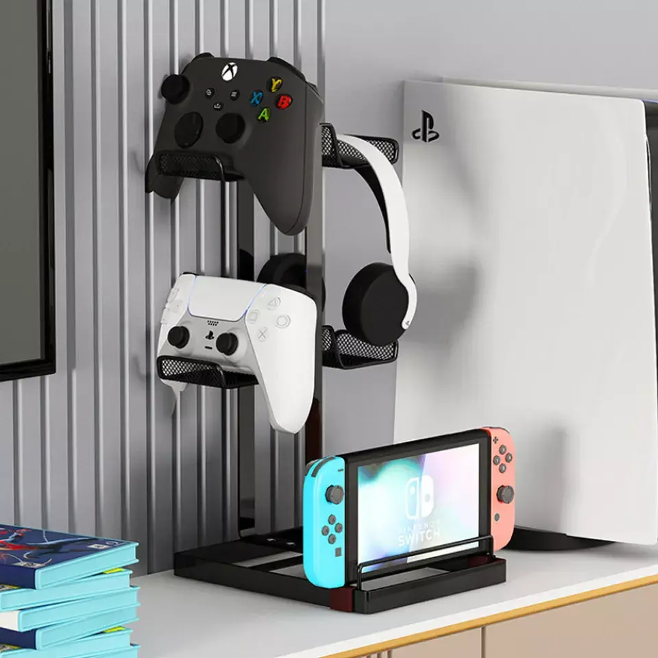 Controller And Headphone Stand Bracket Holder Hanger Game Accessories For Nintendo Switch/PS4/PS5/Xbox Gamepad