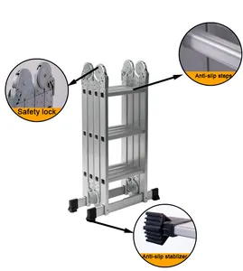 GS Smile ML-102A-litera con escalera telescópica de seguridad y barrera protectora