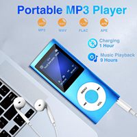 Lecteur MP3 MP4 Portable avec Bluetooth, Radio FM, Écouteurs, Lecteur de Musique MP3 avec Enregistreur Vocal/Vidéo/Visionneuse de Photos/Livre Électronique