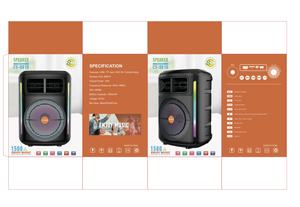 Venta directa de fábrica, barra de sonido, sistema Hi-Fi de 8 pulgadas, altavoces boombox portátiles para exteriores, altavoz Woofer para karaoke de fiesta - Product Image 4