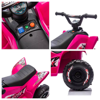 Quad électrique pour enfants avec batterie 6V, moteur 380 et fonction musicale