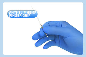 قفازات أمان صناعية من النتريل للاستعمال مرة واحدة قفازات حماية ذراع اليد لغرف الأبحاث خالية من مسحوق الزيت المقاوم للماء - Product Image 5