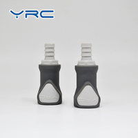 Conector Rápido de Plástico YRC Serie MFP, Cánula Pagoda Hembra, Baja Presión, Superficie Lisa, Sin Residuos