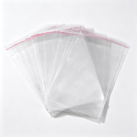 Sacs en plastique OPP auto-adhésifs haute transparence, tailles personnalisées, imperméables, recyclables, qualité export, avec impression sérigraphique