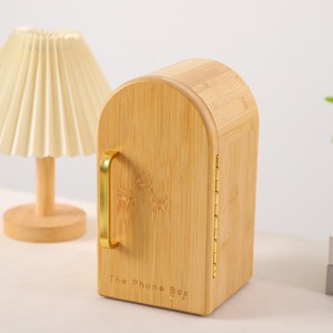 Caja <span class=keywords><strong>de</strong></span> teléfono <span class=keywords><strong>de</strong></span> madera, 3 secciones, tiene 6 agujeros <span class=keywords><strong>de</strong></span> carga para teléfonos, soporte <span class=keywords><strong>de</strong></span> autodisciplina para niños y adultos, evita la adicción al teléfono móvil - Product Image 2