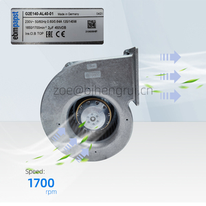 Ebmpapst 230VAC G2E140-AL40-01 50/60Hz 1650/1700RPM 145W พัดลมระบายความร้อนแบบแรงเหวี่ยง0.64A สำหรับระบายอากาศแบบกรงอาบน้ำอากาศ - Product Image 3