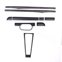 Kit de 9 pièces en fibre de carbone sèche pour l'intérieur, ensemble de couvercles de console centrale pour Porsche 718 911 Boxster Cayman, accessoires de modification automobile