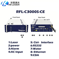 Sumber Laser Fiber Asli HXLASER 3000w untuk Sumber Laser Raycus Sumber Daya Raycus Laser Rfl C3000s untuk Pemotongan Laser Logam
