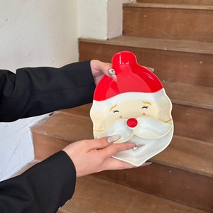 Juego de Platos de Cerámica con Cara de Papá Noel para Aperitivos, Plato para Salsas con Bigote Rizado y Nariz, Vajilla Navideña en Caja de Regalo, Venta al por Mayor - Product Image 6