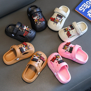 Claquettes d'été Nezha EVA pour enfants, à bout fermé, motif dessin animé, semelle souple antidérapante, style <span class=keywords><strong>Crocs</strong></span>, pour extérieur et plage, unisexe, bébé et parent-enfant - Product Image 3
