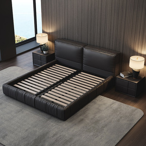 Mobili per la casa moderni camera da <span class=keywords><strong>letto</strong></span> Set ultimo <span class=keywords><strong>letto</strong></span> <span class=keywords><strong>matrimoniale</strong></span> moderno <span class=keywords><strong>letto</strong></span> in pelle nera MDF toletta <span class=keywords><strong>letto</strong></span> morbido in legno massello <span class=keywords><strong>letto</strong></span> nordico - Product Image 5