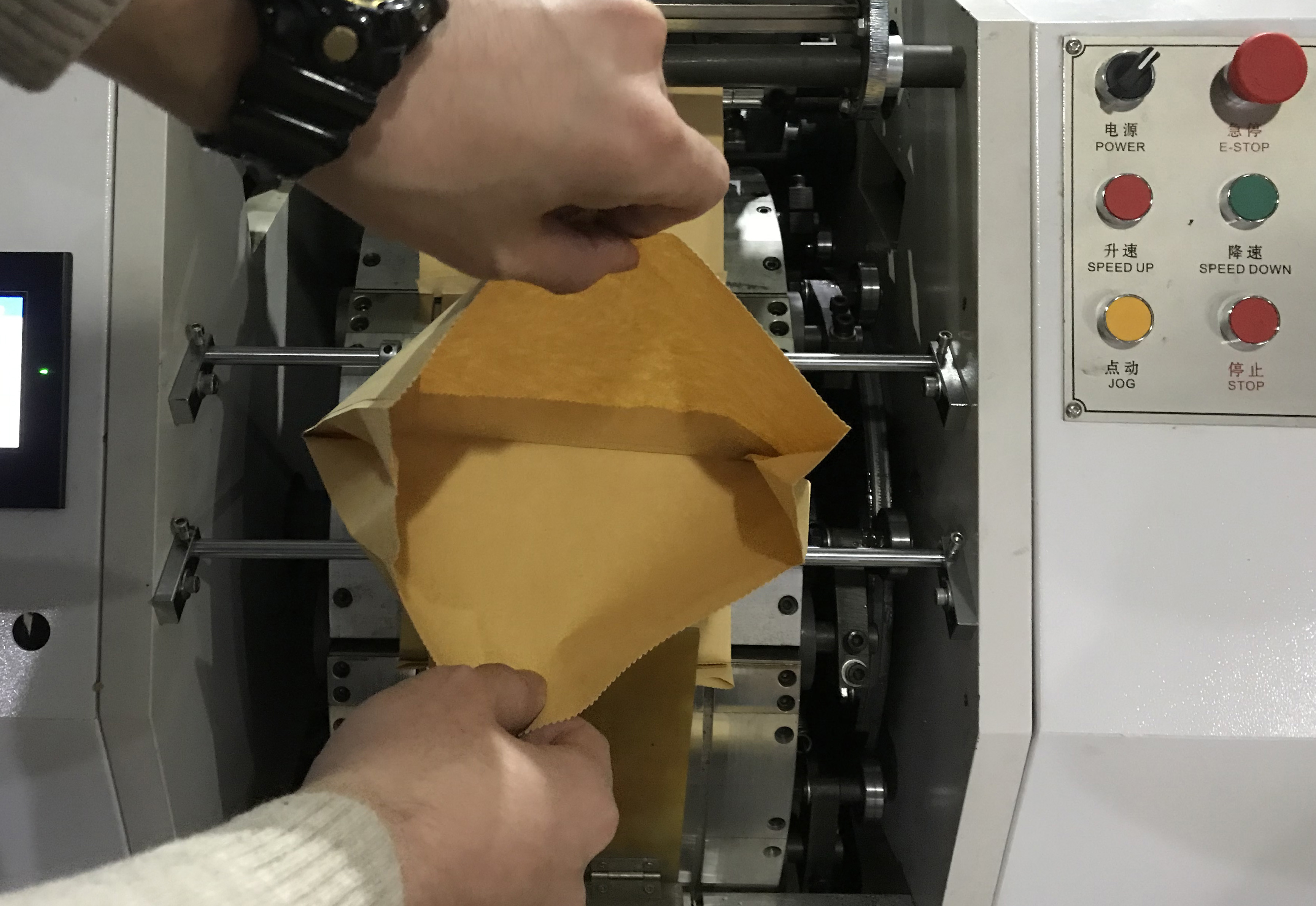 Fully Automatic Popcorn Paper Bag Machine 380V High Speed Kraft Food Bag Microwave