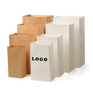 Günstige Individuelle Lebensmittelverpackungen: Braune Kraftpapier Brottüten, Großhandel Akzeptiert, Kundenspezifische Fettabweisende Lebensmittel-Papiertüten - Product Image 2