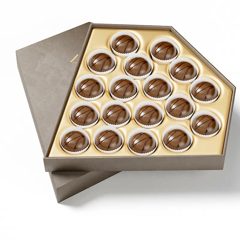 Kareem Advent kalender cokelat kemasan kotak dengan sisipan untuk Ramadan kotak hadiah