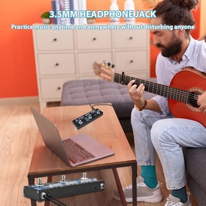 ROWIN Pedal efek gitar 3-in-1, Pedal penundaan/Ocean Verb/Roto dengan fungsi True Bypass, Pedal efek gitar elektrik - Product Image 5
