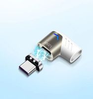 Adaptor Magnetik USB C Konektor Tipe C Adaptor Lurus 5Pin PD 120W Pengisian Cepat Transfer Data 480Mbps Kompatibel dengan Ponsel