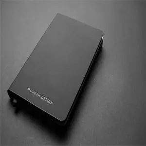 Debossed Notebook Promotional Gifts Stationary PU Planner Journal Notebooks Business A4 A5 Leather Custom Logo Printed Debossed Soft Black Diary