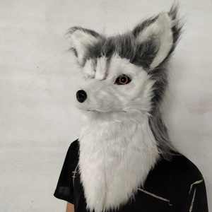 ขากรรไกรขยับได้น่ากลัวหน้ากากหัวสุนัขแบบเปิดปากพร้อมหน้ากากใบหน้าเหมือนจริงของสัตว์หน้ากากคอสเพลย์สยองขวัญน่าขนลุกสำหรับอุปกรณ์งานปาร์ตี้ - Product Image 5