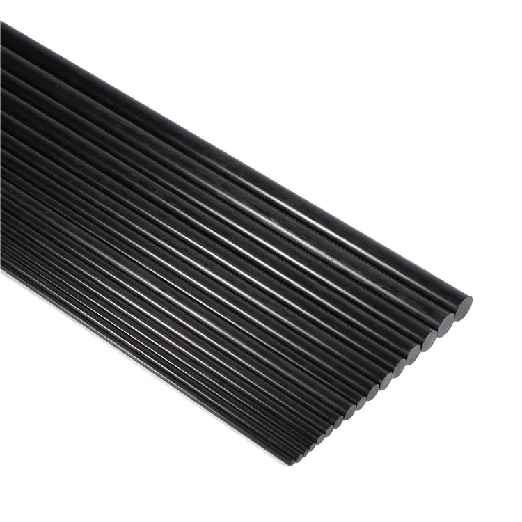 Chinese Factory 3K Plain Glossy Surface Carbon Fiber Rod Blanks 10Mm 12Mm 14Mm 15Mm