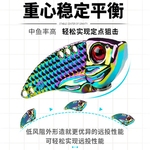 Cuillère de pêche électroplaquée écaille de dragon, leurre universel à longue portée pour eau douce et eau salée, <span class=keywords><strong>rive</strong></span> et fond - Product Image 4