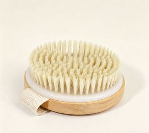 Cepillo de Baño Redondo de Madera Natural con Cerdas de Suavidad y Dureza Moderadas, Apto para la Mayoría de los Tipos de Piel - Product Image 2