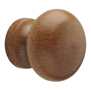 BOUTON DE PORTE EN BOIS PEINT "101" Ø 30-Noyer clair - Product Image 2
