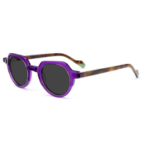 Lunettes de soleil polarisées tendance en gros avec verres TAC, lunettes de soleil de créateur en acétate en forme de cœur pour hommes et femmes