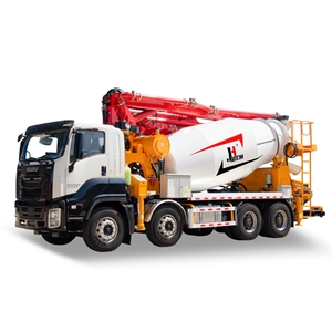 Camion malaxeur de chantier JIUHE avec pompe à béton intégrée Camion malaxeur avec pompe à béton - Product Image 2