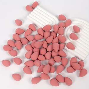 Mini ensemble d'éponges de maquillage rose et violet, 60 pièces, éponge triangulaire pour le visage, lavable, origine Chine - Product Image 6