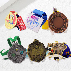 Pas de commande minimum conception métal Vintage médaille moulage sous pression sport course prix médaille Souvenir porte-médaille - Product Image 1