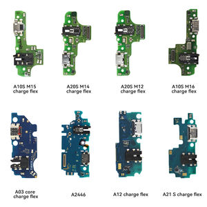 Placa de puerto de <span class=keywords><strong>carga</strong></span> USB Original para Samsung A30S A20 A02 A02S A04E, Conector de placa base de cargador rápido, Cable flexible, micrófono - Product Image 2