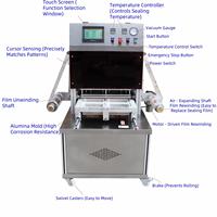 Vacuum Packaging Machine Modified Atmosphere Tray Sealer for Food Meat Fish Ready Meal Nitrogen Gas Filling Traysealer
