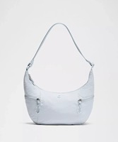 Tas Selempang Wanita Kasual Bahan Nilon Multi Kantong Kapasitas Besar Model Hobo Fashion Messenger Resleting Motif Bunga