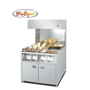 KFC Commercial Stainless Steel Free Standing Chips Warmer Chips Station