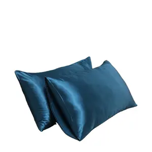 Satijnen Kussensloop Voor Haar En Huid Comfortabele Luxe Zijde Voelen Standaard Polyester Kussenslopen Met Envelop Sluiting