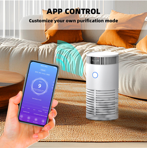 جهاز تنقية هواء كهربائي محمول من البلاستيك مع فلتر HEPA H13 وتعقيم بالأشعة فوق البنفسجية ومؤين، بمعدل تدفق هواء 210 متر مكعب/ساعة ونطاق تغطية 15-25 متر للمنزل والحيوانات الأليفة - Product Image 3